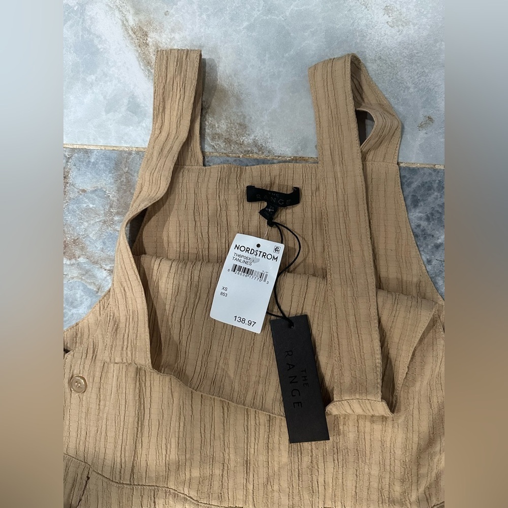 Nordstrom Camel Wide Leg Jumpsuit - Picture 3 of 12